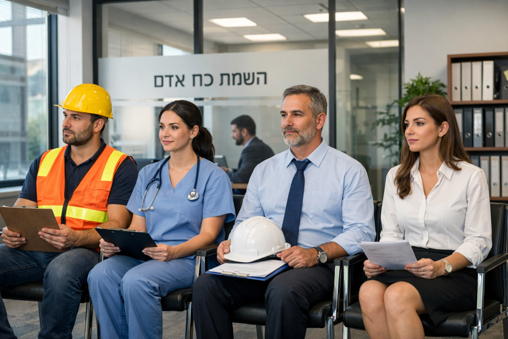 עובדי כח אדם מקצועיים של חברת ניצנים מגיעים לנכס עסקי